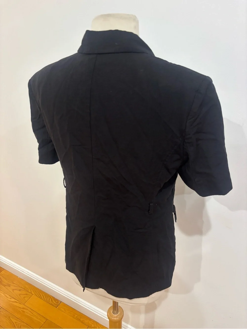 DUNST Half Sleeve Belted Linen Jacket, Size S
